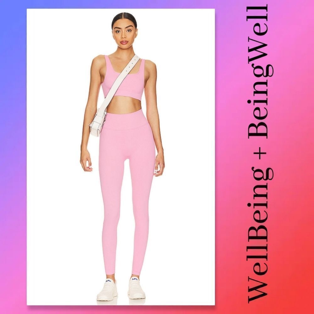 NWOT WellBeing + BeingWell StretchWell Valle 7/8 Legging in Rose